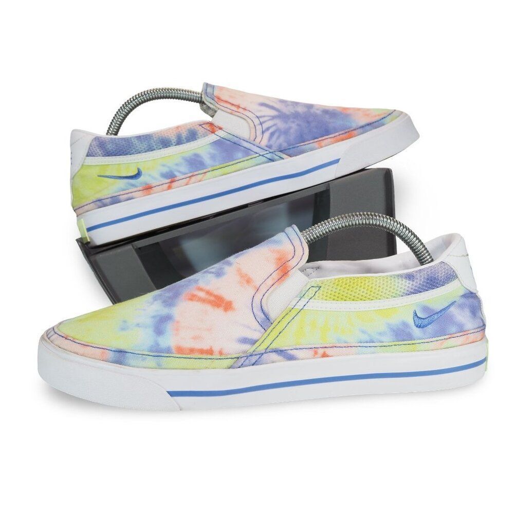 Nike Court Legacy Tie-Dye Slip-on Sneakers Women's 11 Multicolor‎ CZ1752-900